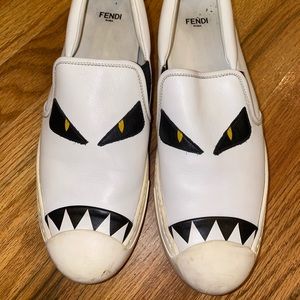 Fendi Monster White Sneakers